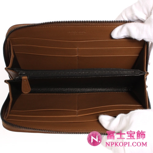 ボッテガヴェネタ フェットトゥーチェ デグラデ 長財布 シェーンブラウン 114076VP9112802  【2011年春夏新作】